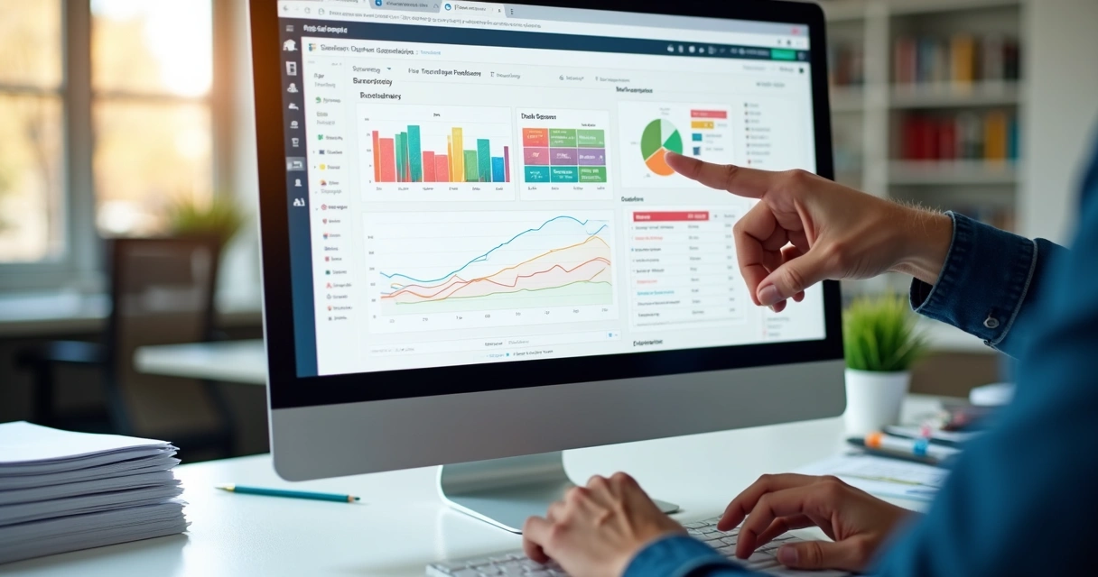 Tela de CRM mostrando oportunidades segmentadas 