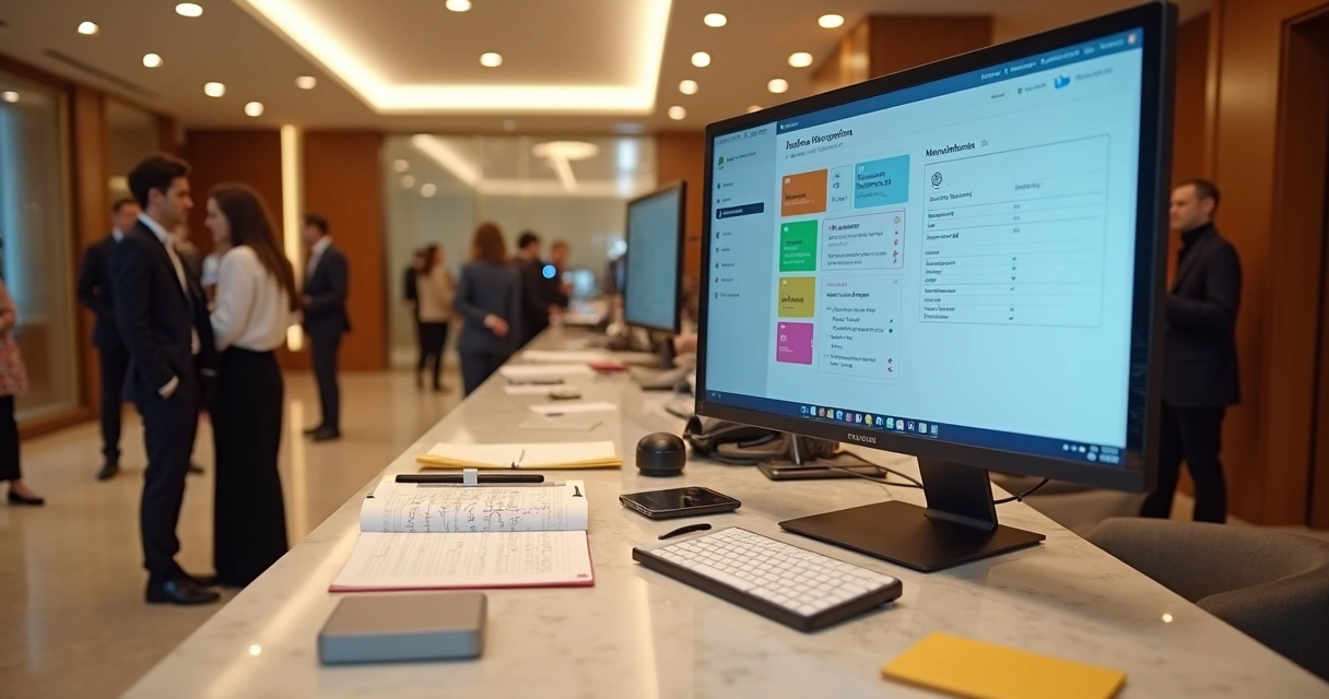 Comparação entre roteiro manual e sistema digital em recepção de hotel 