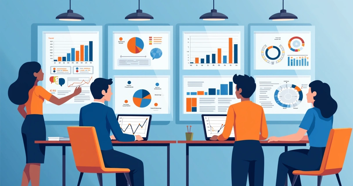 Equipe de vendas usando CRM com inteligência artificial