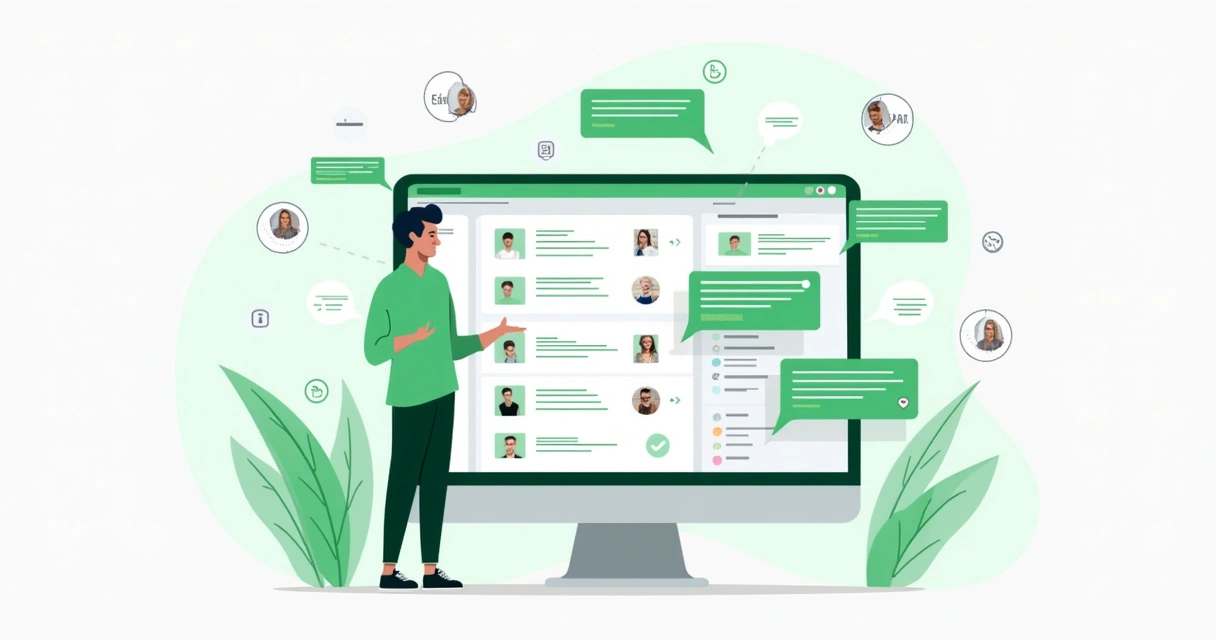 Painel de CRM com IA organizando conversas do WhatsApp