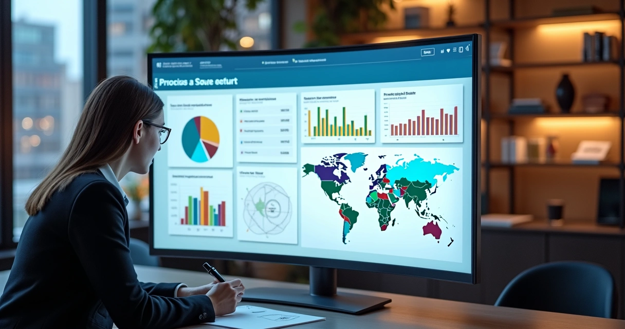 Dashboard de CRM imobiliário com inteligência artificial 