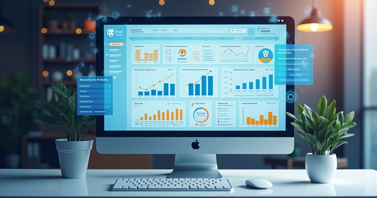Painel de CRM conectado a agente IA de vendas 