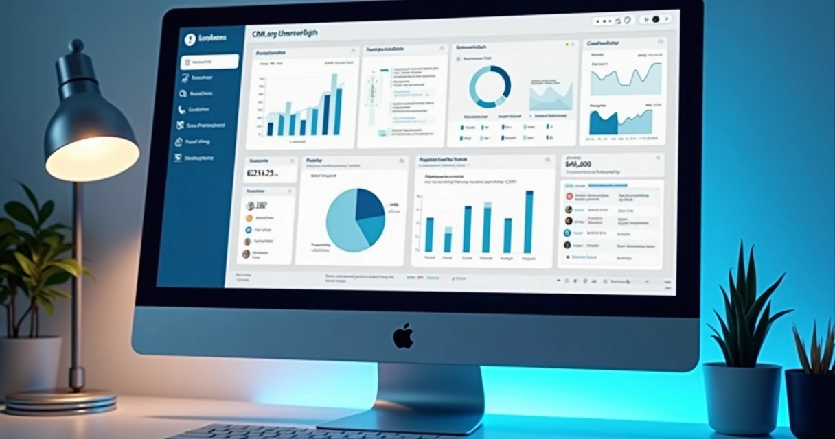 Tela de CRM mostrando integração com chatbot de IA 