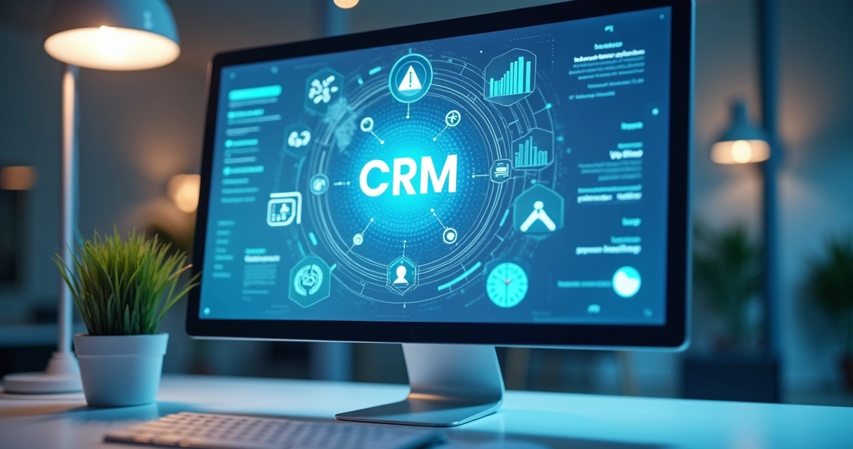 Tela de CRM sendo integrada a sistema de enriquecimento de leads 