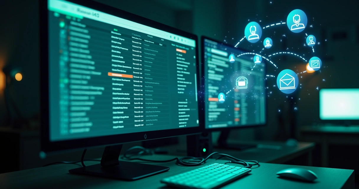 Tela de CRM com integração de mailing em destaque 