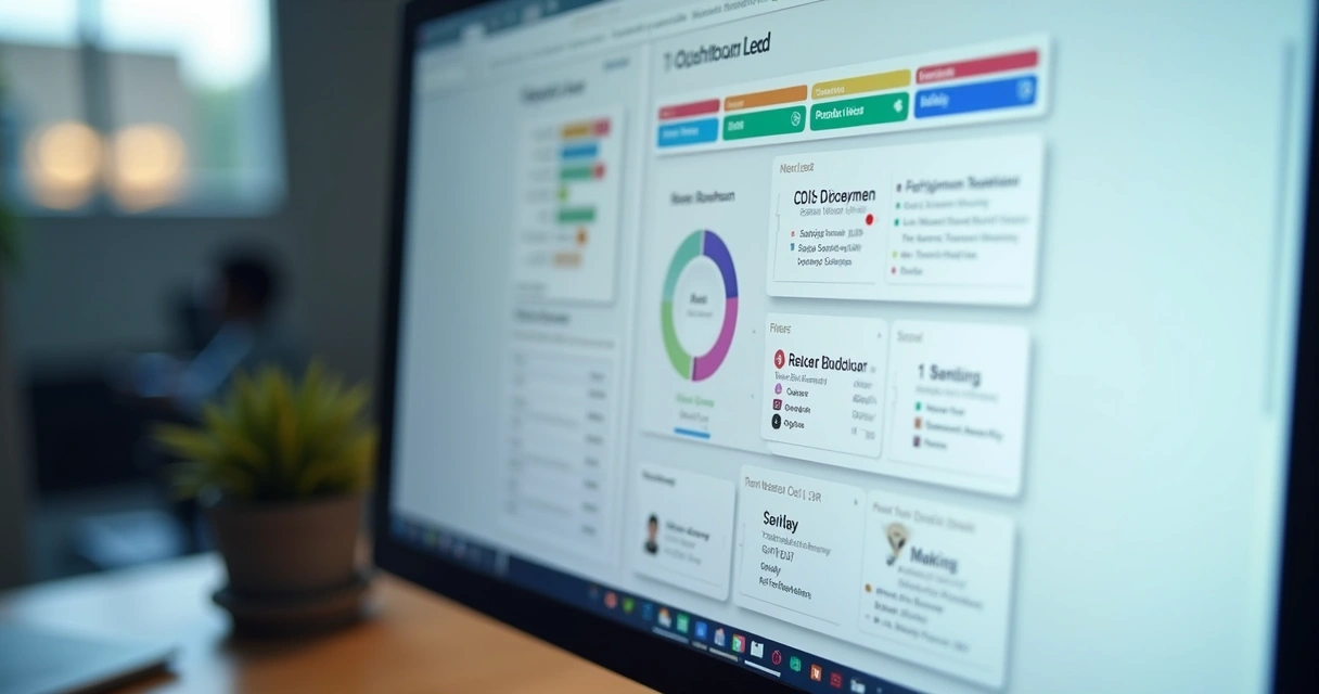 Simulação de tela de CRM exibindo pontuação de leads 