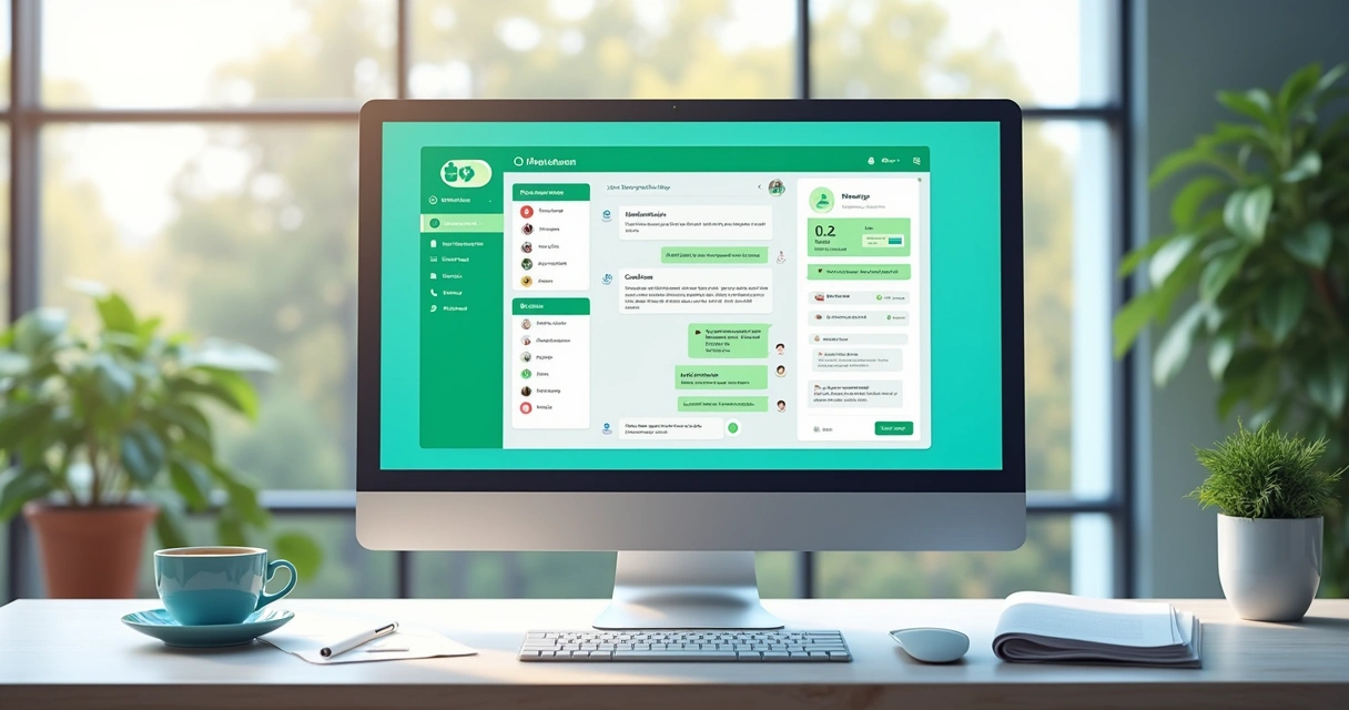 CRM exibindo integração com WhatsApp e agentes IA 