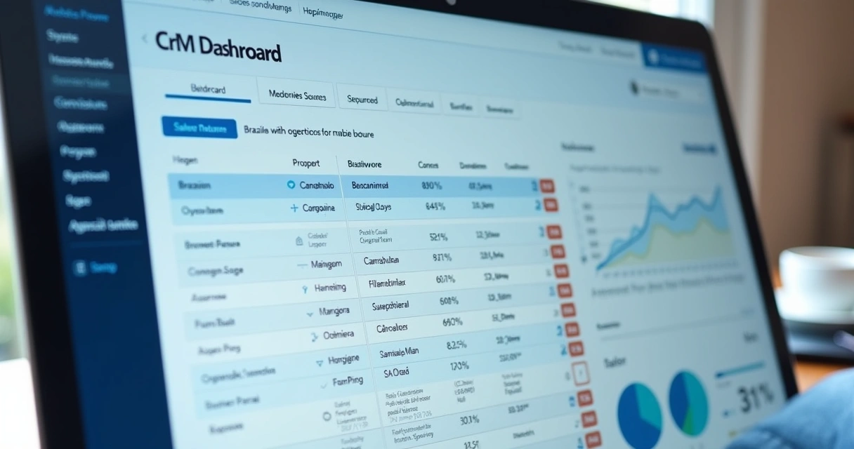 Tela de CRM mostrando integração com pontuação de leads 
