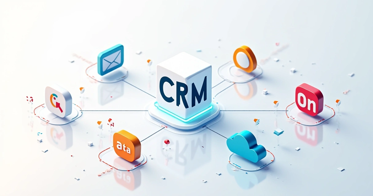 CRM software integrating with business applications 