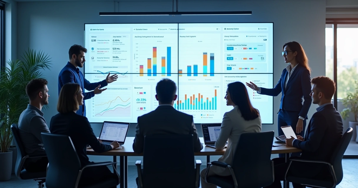 Colaboradores analisam CRM com insights automatizados 
