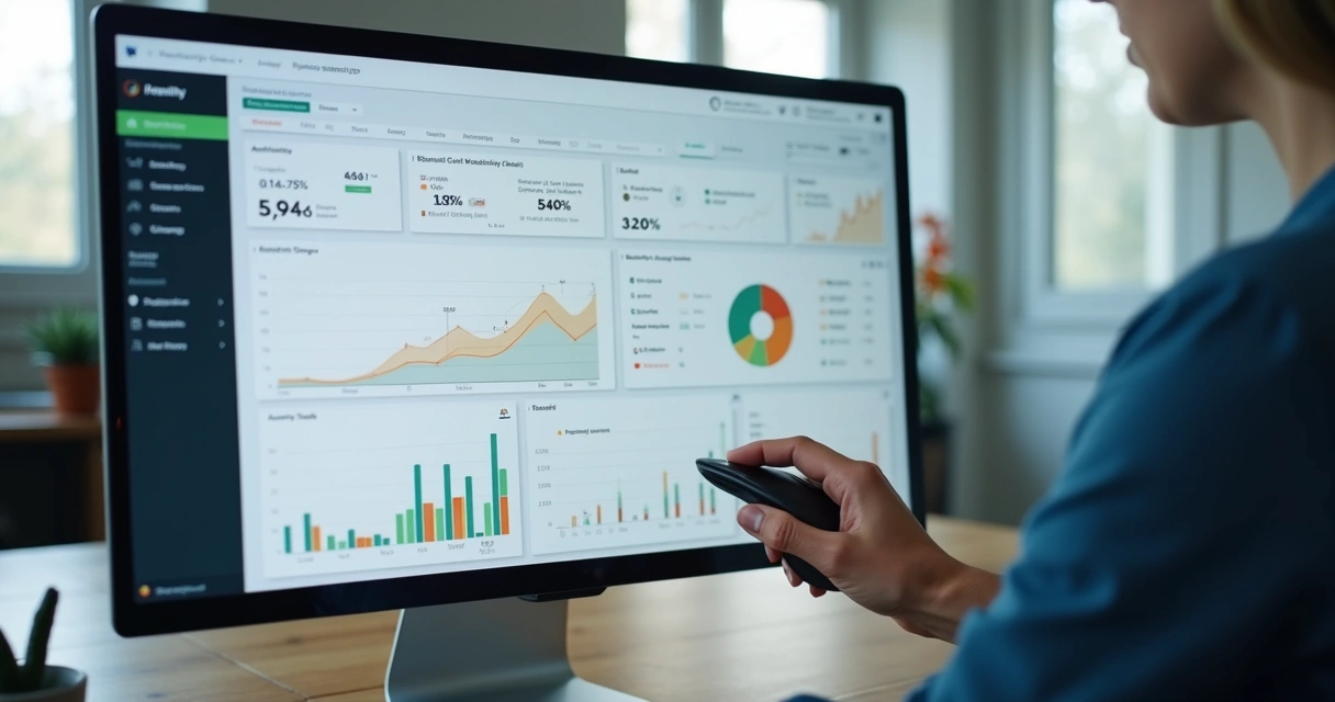 Tela de CRM mostrando análise de leads B2B em tempo real 