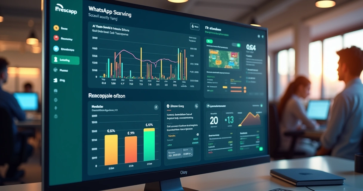 Dashboard de CRM integrado com conversas do WhatsApp 