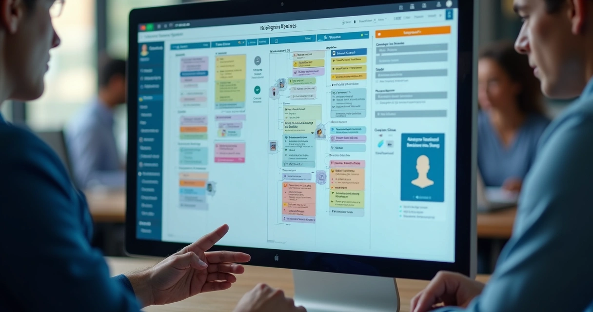 Painel Kanban com fluxos personalizados de atendimento em CRM digital