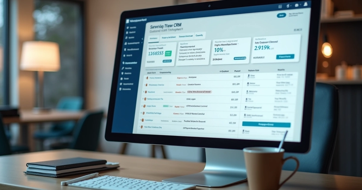 Tela mostrando CRM customizado para leads B2B de LinkedIn 