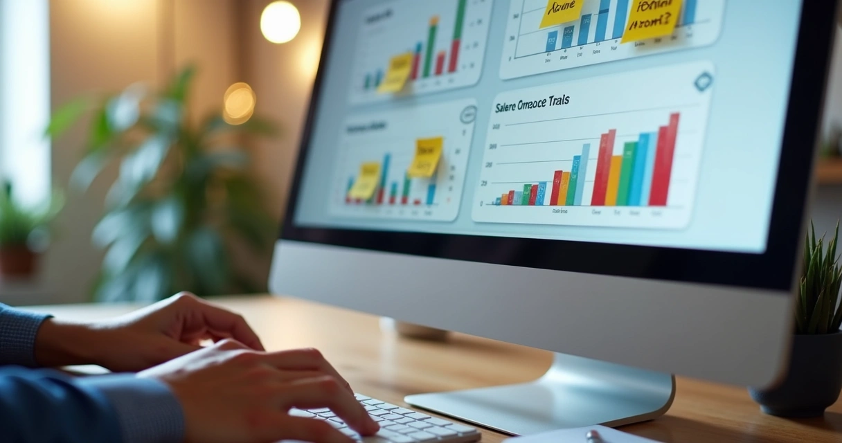 Painel de CRM mostrando contatos segmentados e oportunidades de vendas 