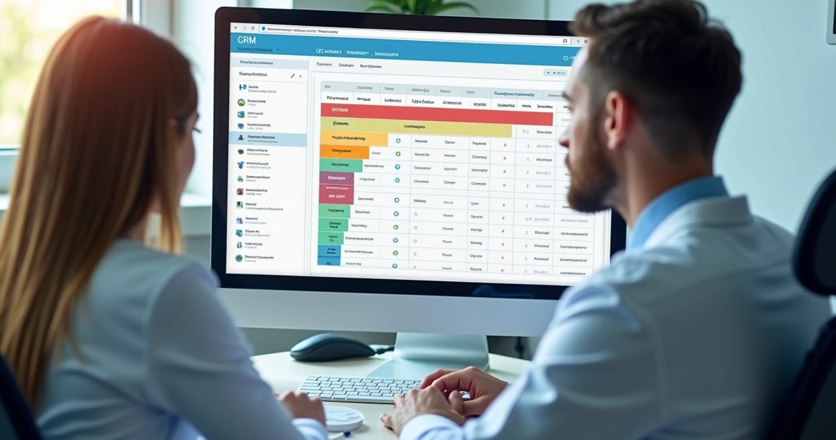 Tela de CRM com funil de pacientes odontológicos em consultório 