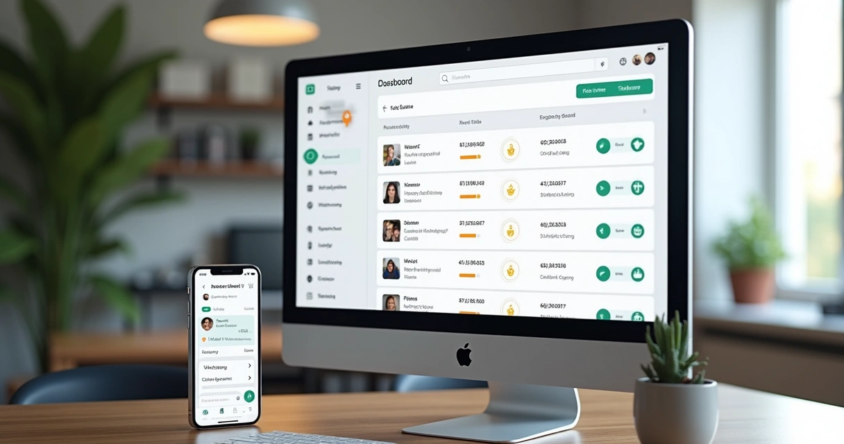 Ferramenta CRM com lista de leads imobiliários 