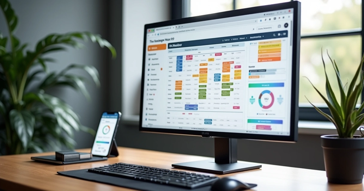 Tela de CRM com pipeline. 
