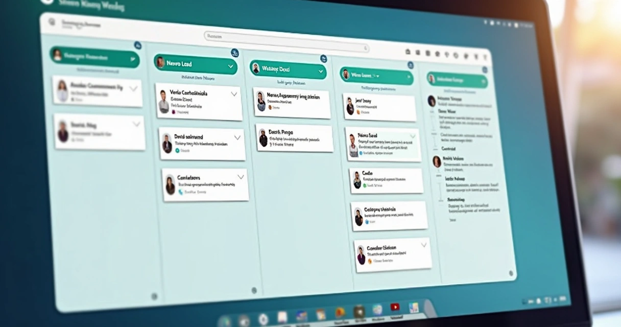 Tela Kanban de vendas integrada ao WhatsApp Business