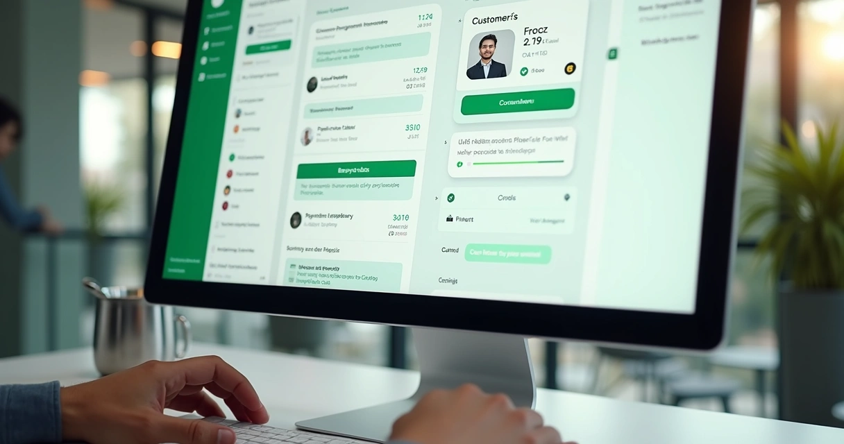 Tela de CRM integrada ao WhatsApp para cobrança digital 