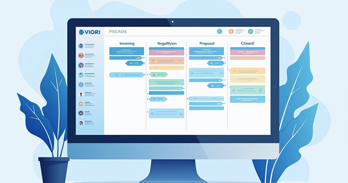 Colunas de CRM Kanban e abas personalizadas para contatos no painel do WhatsApp