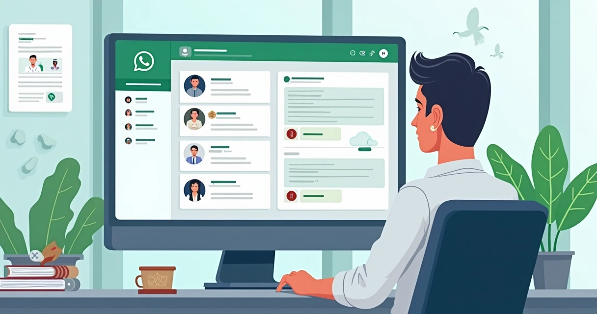 Dashboard moderno de CRM com segmentos de clientes integrados ao WhatsApp 
