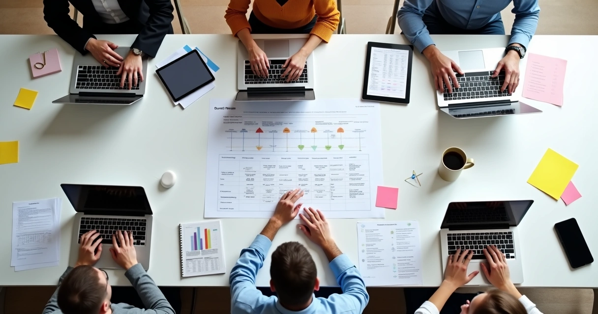 Cronograma de consultoria de TI com tarefas e gráficos