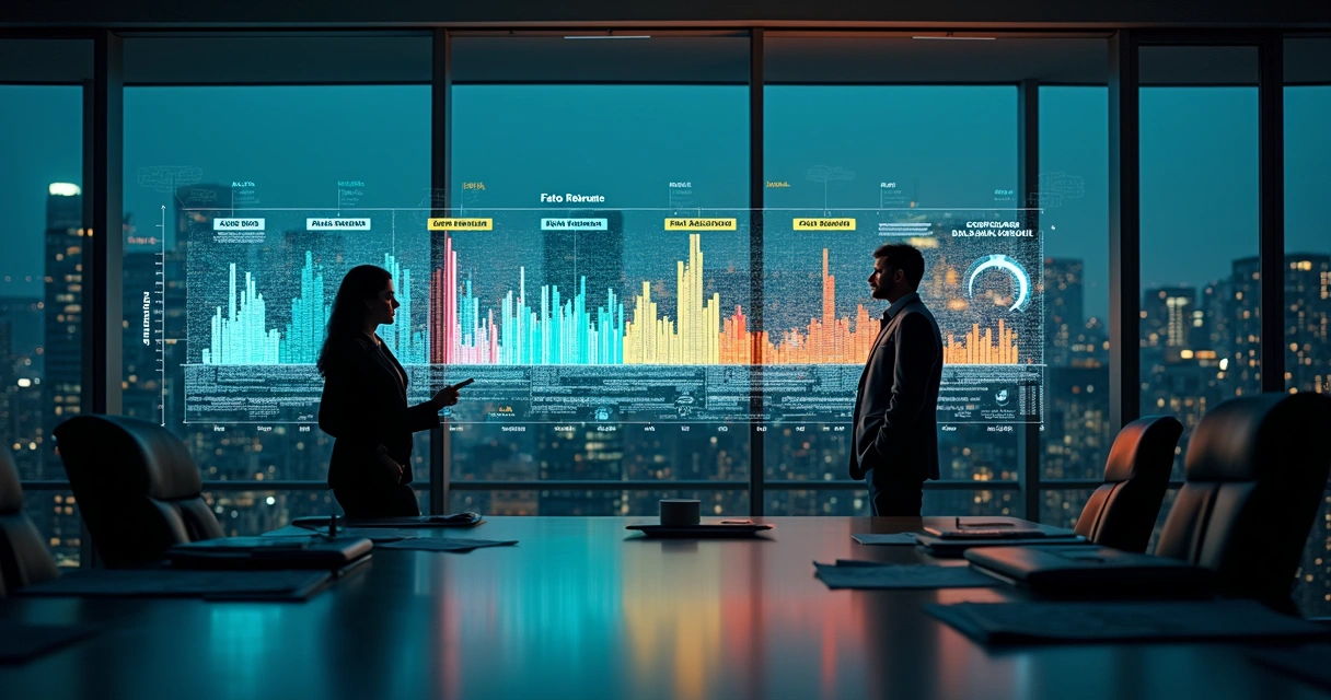 Painel com linha do tempo de fatos relevantes impactando fundos imobiliários 