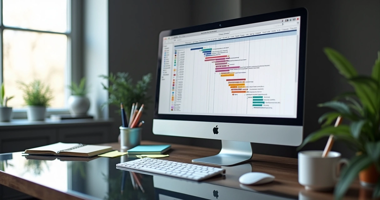 Tela com cronograma detalhado sendo gerado automaticamente por IA