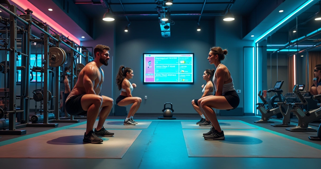 Grupo treinando crossover de modalidades com musculação, funcional e cardio no mesmo espaço 