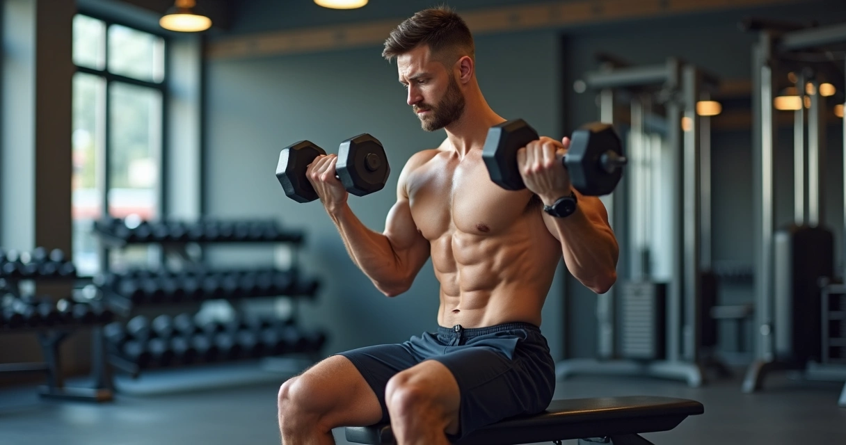 Pessoa executando crucifixo inverso com halteres em banco inclinado na academia, focando ombros e escápulas 