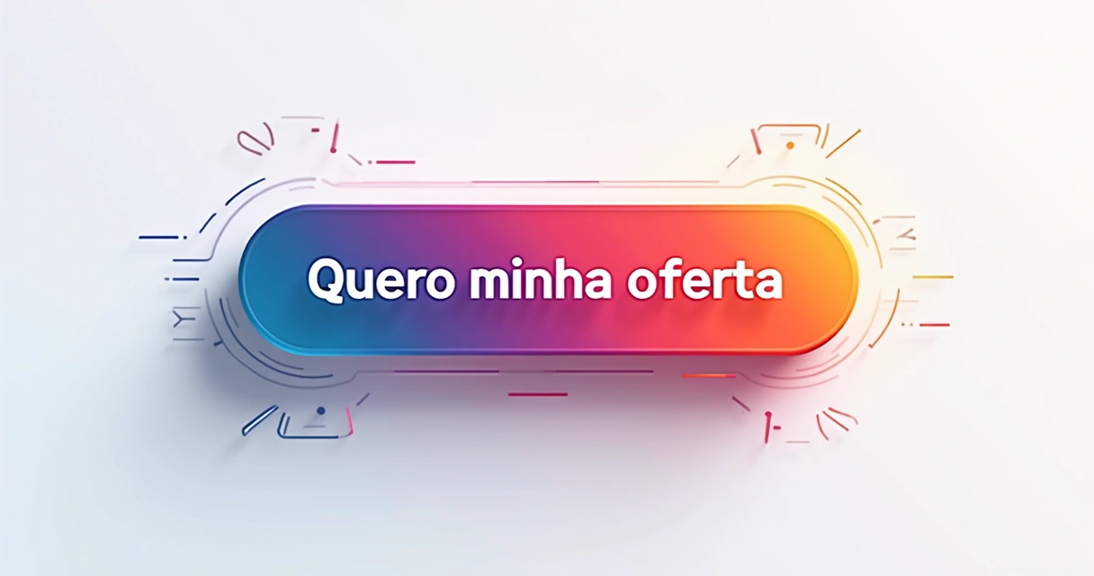 Botão de chamada para ação colorido em destaque com texto objetivo 