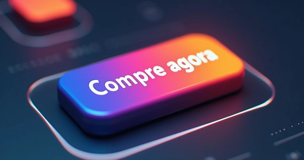 Botão de chamada para ação com cor vibrante, destaque no site 