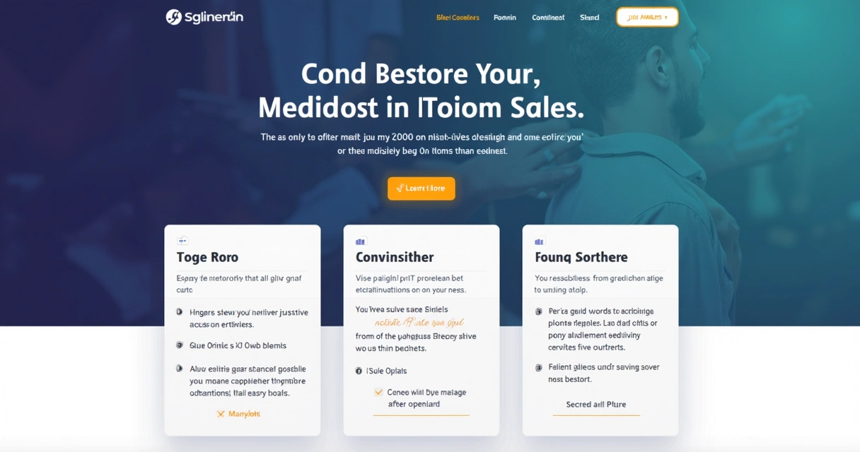 Formulário com call to action destacado em três áreas diferentes da página 