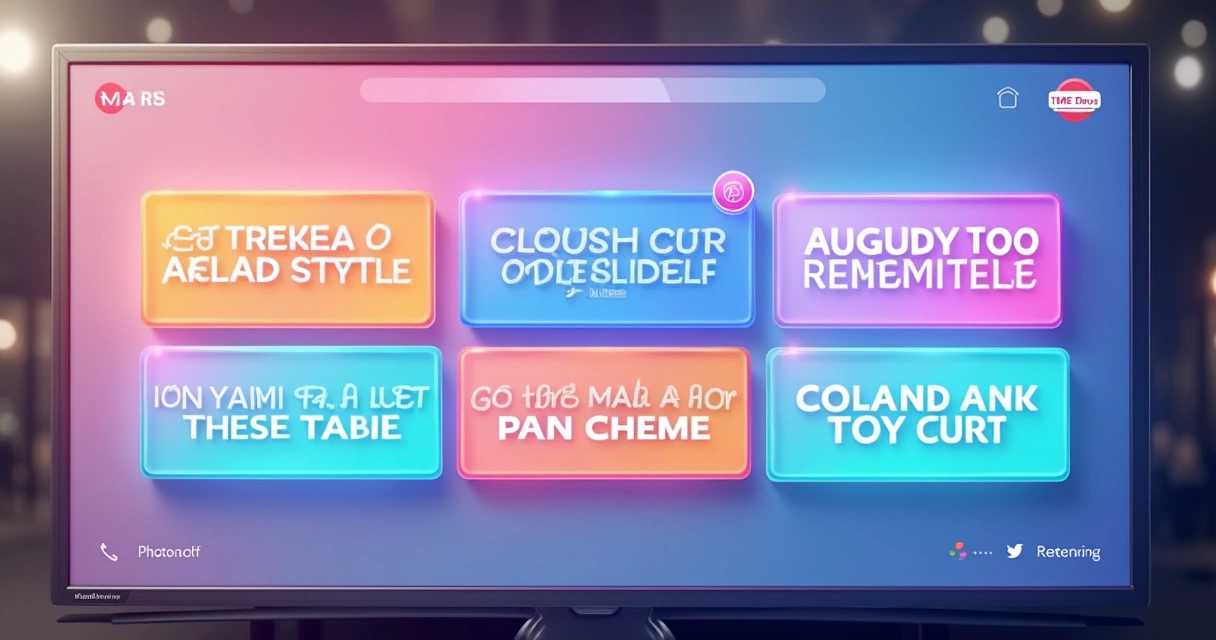 Series of Meta ad call to action buttons and examples on a digital screen