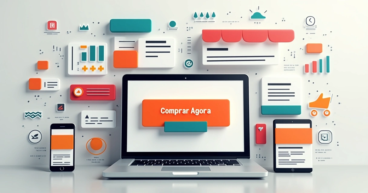 Exemplo de formatos diferentes de CTA em loja virtual.