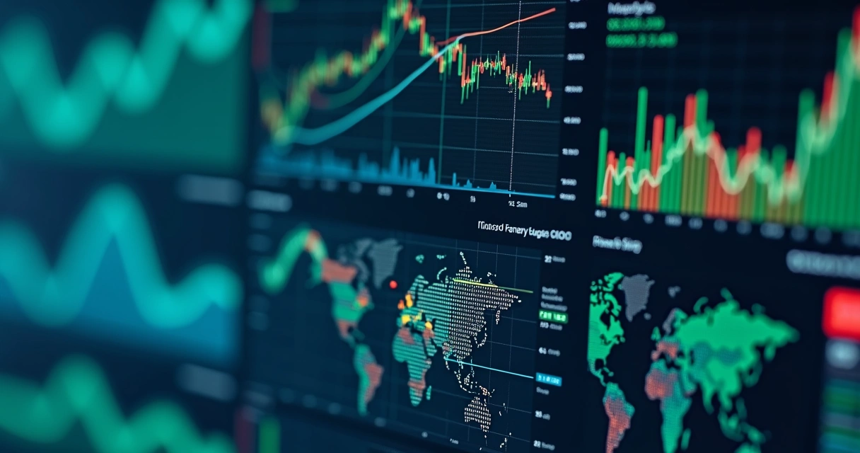 Dashboard showing quantitative models for commodities risk 
