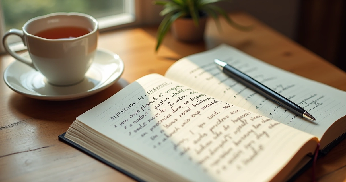 Cuaderno abierto con notas de exigencia y reflexión personal