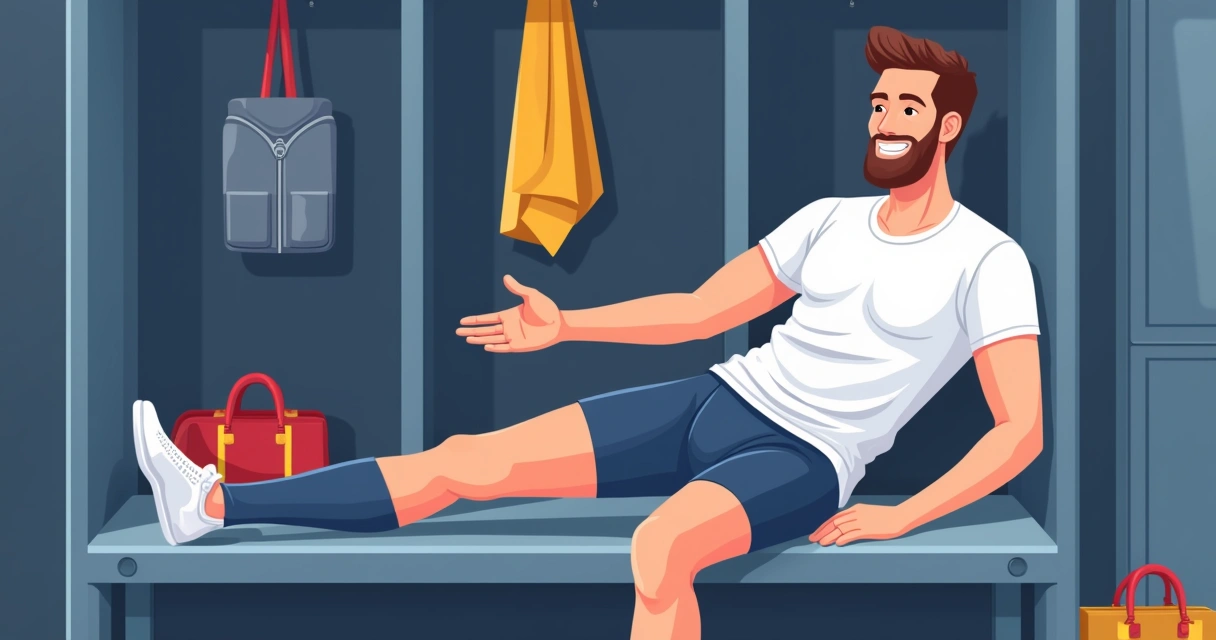 Homem vestindo cueca boxer longa azul escura e camiseta branca, mostrando conforto durante atividade física