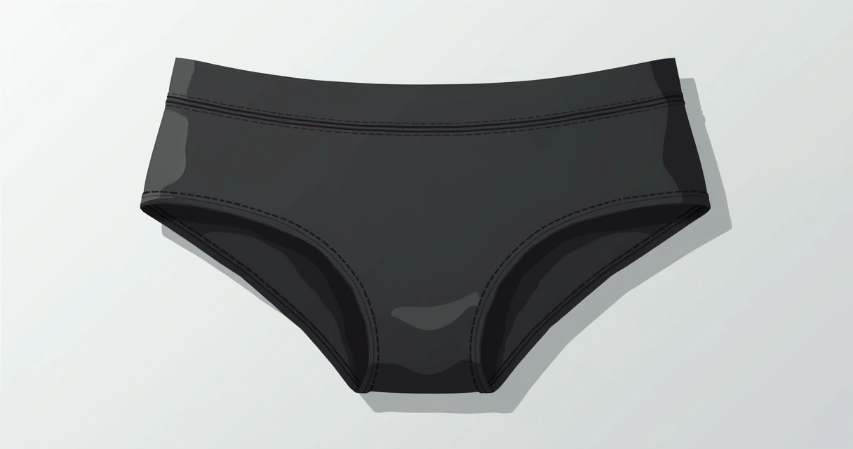 Cueca boxer preta de poliamida dobrada em fundo claro