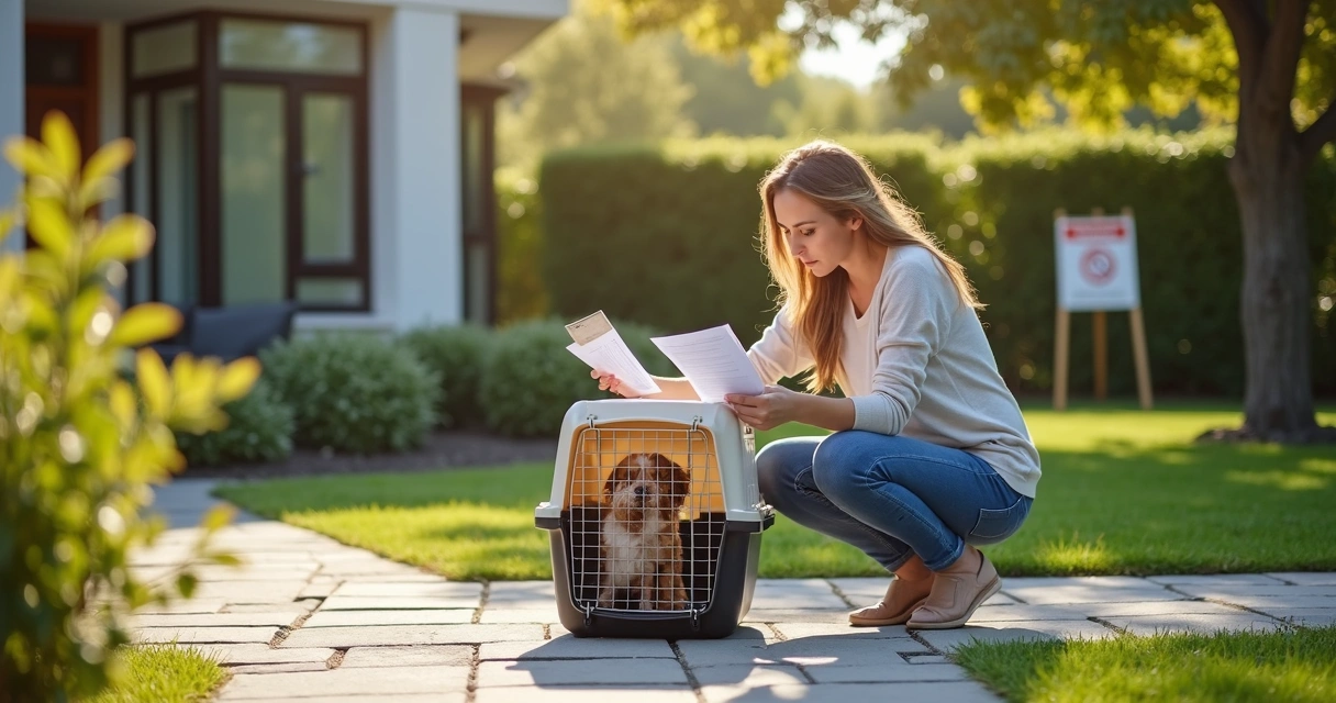 Dona protegendo cachorrinho durante dedetização em casa 