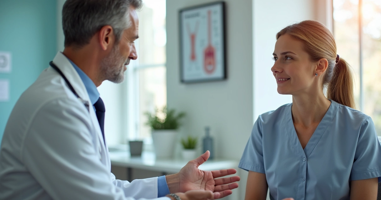 Médico explicando sobre anticoagulantes para paciente 