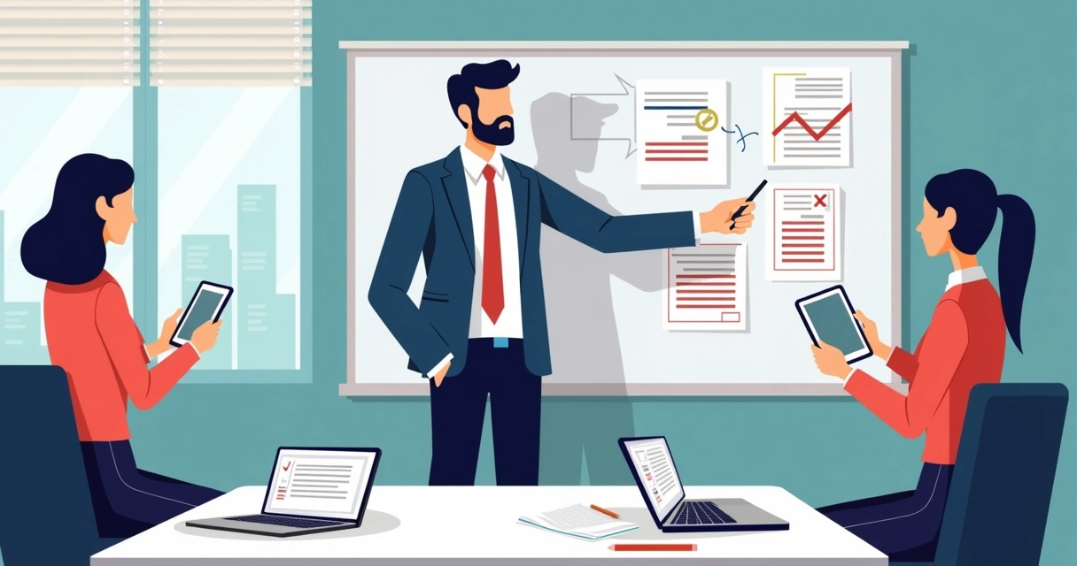 Advogado aponta regras eleitorais digitais em lousa para equipe de campanha 