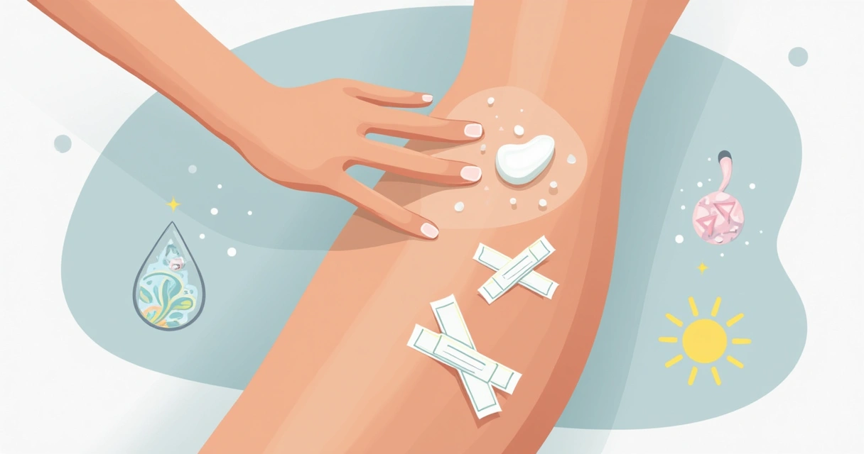 Pessoa aplicando pomada em pele após remoção de tatuagem colorida 