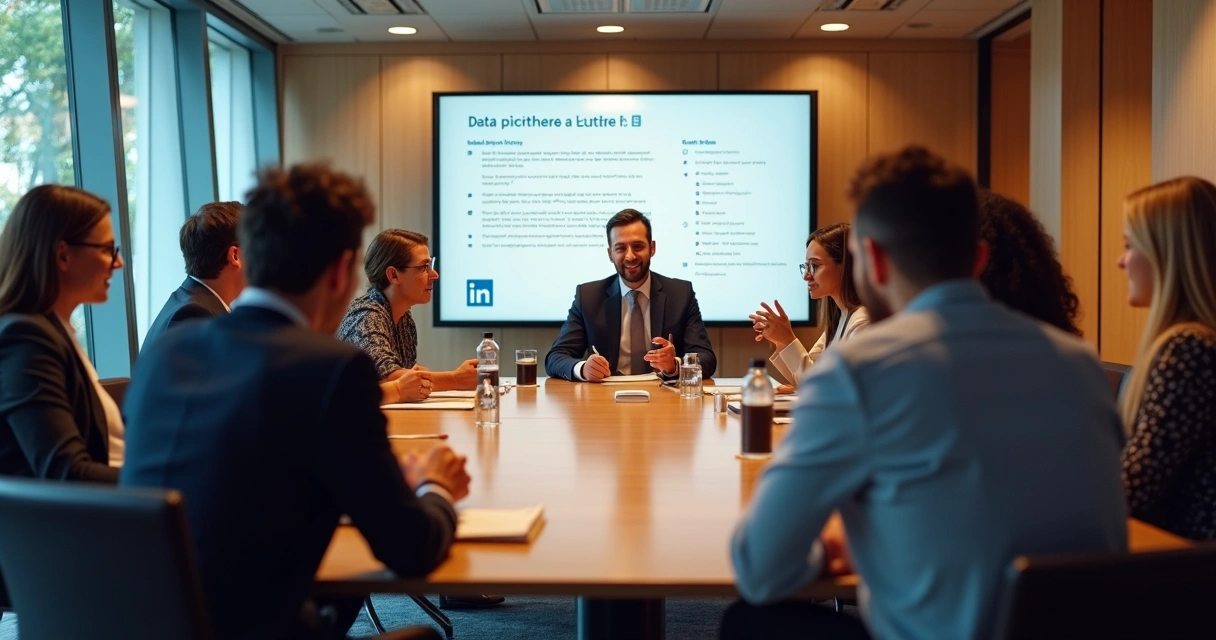 Time de colaboradores em reunião discutindo cultura de privacidade 