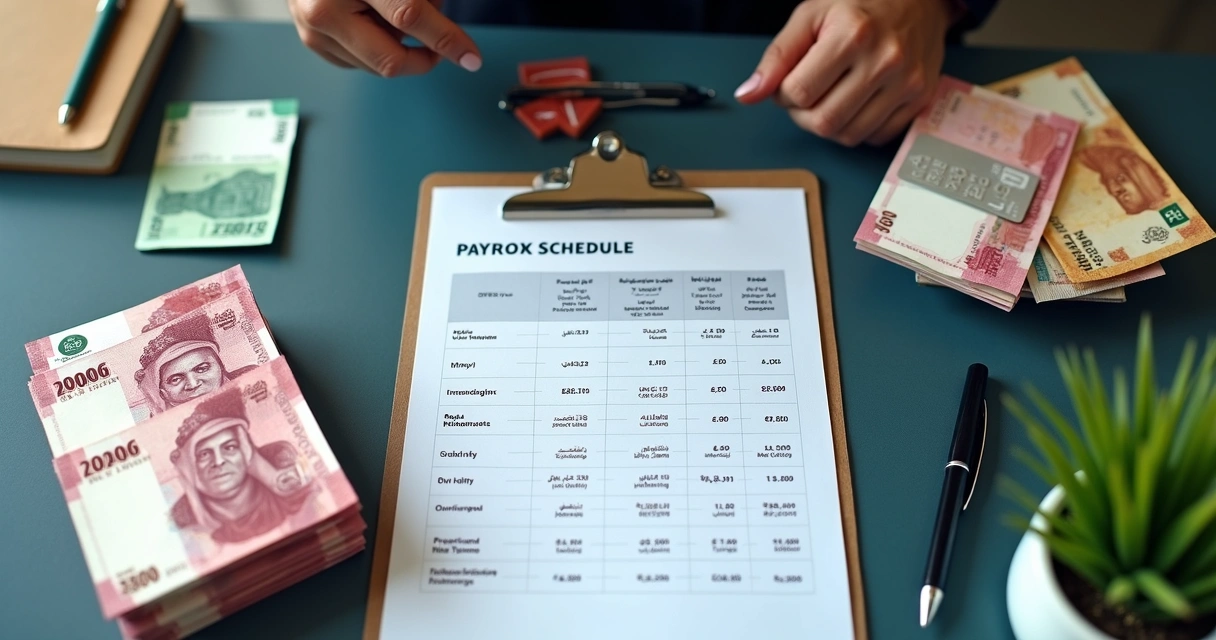 Saudi and Qatari currency with international bank cards on table 