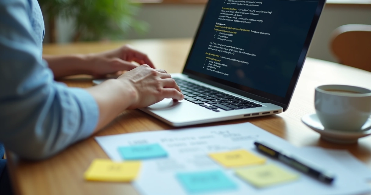 Pessoa revisando currículo em inglês com inteligência artificial