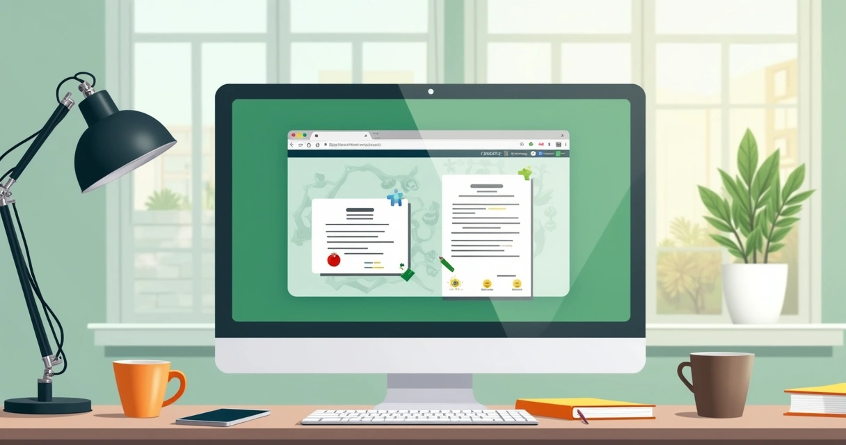 Tela de computador exibindo curso de Excel online