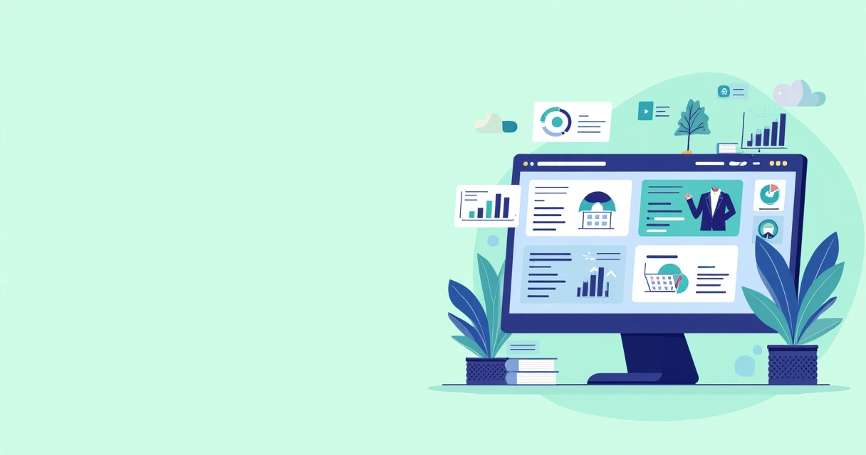 Tela de cursos digitais sobre finanças com gráficos e materiais de estudo 