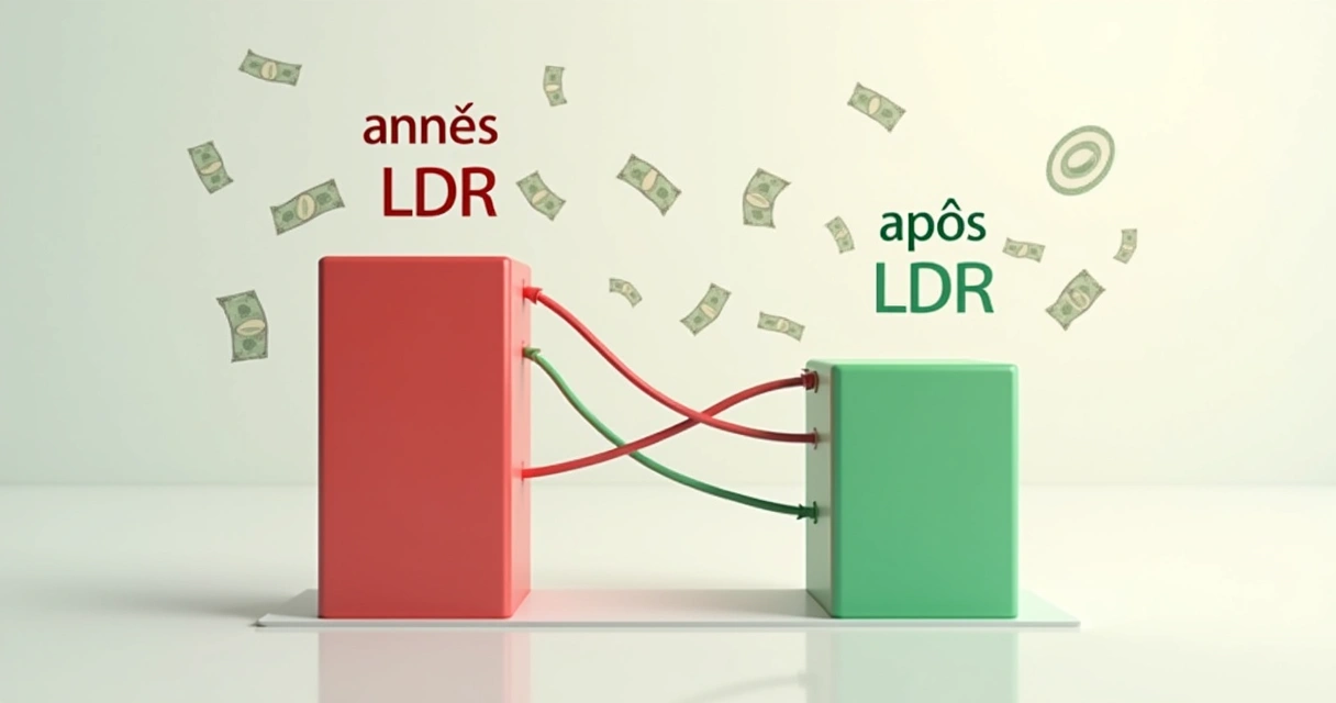 Gráfico de barras comparando custos de aquisição de leads antes e depois de processo de qualificação realizado por LDR